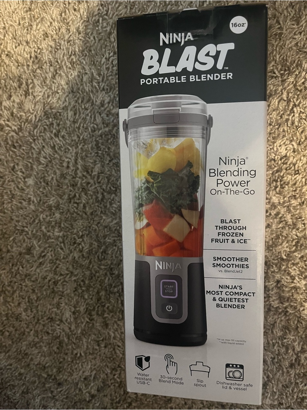 Ninja Blast Portable Blender - Black and Pink Accents